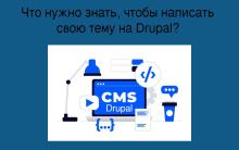 Что нужно знать, чтобы написать свою тему на Drupal?