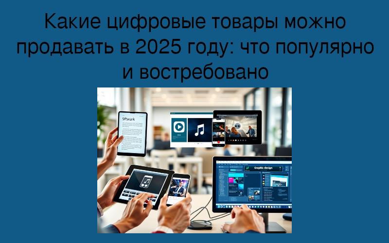 Какие цифровые товары можно продавать в 2025 году: что популярно и востребовано